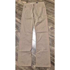 Adriano Goldschmeid Mens AG Protege Pants Straight Leg 32x34 Light Brown